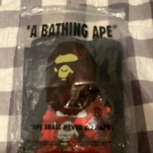 Bape Red and Black Camo Short Sleeve Tee